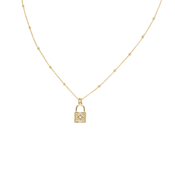 Gold Lock Necklaces