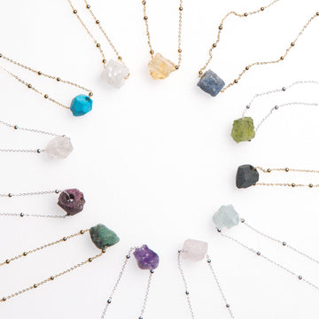 Raw Gemstone Necklaces